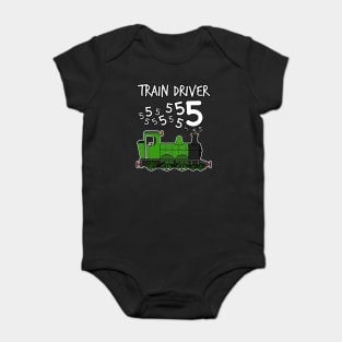 Train Driver 5 Year Old Kids Steam Engine Baby Bodysuit